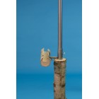 Holzstaffelei Birkenstamm 150cm mit Gundplatte und/oder Erddorn
